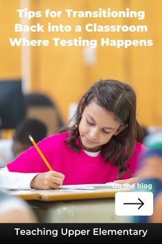 While many areas have been pretty flexible what online lessons can look like for the students, it’s important to keep in mind that testing is going to happen. Standards and academic language will once again be presented to your class, and you need to make sure they’re ready for it. Here are tips for transitioning back into a testing classroom. A Classroom