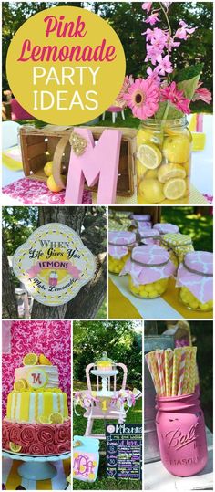 pink lemonade party ideas and decorations