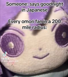 someone says goodnight in japanese every omei fan in a 200 mile radus