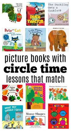 children's books with the words picture books with circle time lessons that match