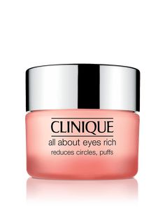 Nourishing eye cream reduces the look of puffiness and dark circles. For All Skin Types Clinique All About Eyes, Clinique For Men, Holiday Fragrance, Undereye Circles, Natural Eyes, Daily Skin Care Routine, Daily Skin Care, Dehydrated Skin, Eye Care