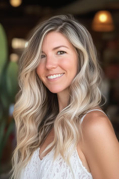 Blonde balayage with soft waves hairstyle. Chic Hair, Soft Waves, Hair Color Balayage, Latest Hairstyles, Blonde Balayage, Blonde Hair Color, Balayage Hair