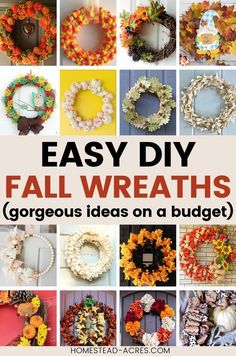 easy diy fall wreaths for the front door