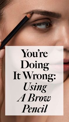 Find out how you're using a brow pencil the wrong way at SheFinds.com! #beauty #makeup #fashion #style How To Use A Brow Pencil, Best Brow Pencil, Brow Coloring, Eyebrow Shaping Makeup, Best Eyebrow Pencil, Regrow Eyebrows, Eyebrow Shading, Best Eyebrow Makeup