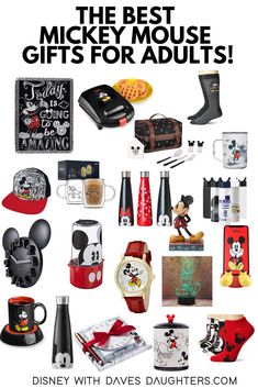 the best mickey mouse gifts for adults from disney with dads and daughter's