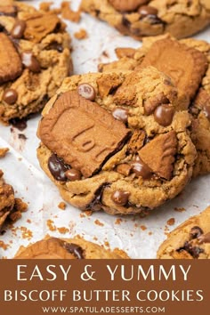 Perfect Biscoff butter cookies Oatmeal Biscoff Cookies, Chocolate Chip Biscoff Cookies, Biscoff Lotus Cookies, Biscoff Filled Cookies, Dessert With Biscoff Cookies, Vegan Biscoff Cookies, Lotus Cookie Recipe