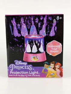 the disney princess projection light is in its box