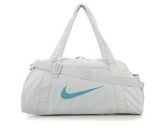 Nike Gym Club Duffel Bag | Shoe Carnival Functional Backpack For Sports Events, Functional Nylon Bag For Sport, Sporty Rectangular Bag With Logo, Sporty School Bags With Logo, Sporty White Bag With Logo, Functional White Bag With Logo, Functional White Bags With Logo, Nike School Bag With Adjustable Strap, Sporty Bags With Logo For Daily Use