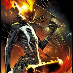 Robbie Reyes Ghost Rider, Ghost Rider 2099, Futuristic Samurai, Johnny Blaze, Vaporwave Wallpaper