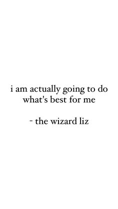 the wizard liz quote on white background