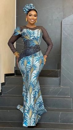 Plus Size Style Fabric Combinations Fashion, Traditional Maxi Dress, African Women Fashion, African Print Wedding Dress, George Dress, African Gowns, Aso Ebi Lace Styles, Ankara Dress Designs, Ankara Long Gown Styles