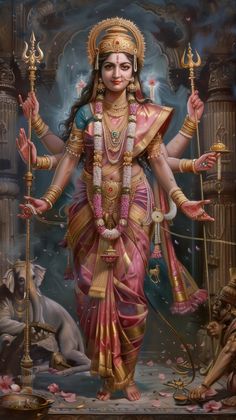 This stunning image of Goddess Parvati, the divine mother and wife of Lord Shiva, beautifully captures her grace and power. Adorned in exquisite traditional attire, with a calm and serene expression, Maa Parvati is depicted holding a trident, symbolizing her strength and protection. The image reflects her nurturing and compassionate nature while also portraying her as a powerful force against evil. Ideal for those seeking blessings of love, prosperity, and spiritual wisdom. #MaaParvati #DivineMother #HinduGoddess #Spirituality #Shakti #Devotion #GoddessParvati #SacredFeminine #IndianArt Maa Parvati Goddesses, Aadi Shakti Goddesses, Parvati Mata, Parvati Goddess, Parvati Maa, Maa Shakti, Devi Parvati, Hindu Statues Goddesses, Sacred Energy