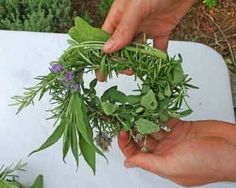 Herb Wreaths, Herb Sachets, Herbal Crafts, Witch's Kitchen, Herb Wreath, Urban Homestead, Make A Wreath, Edible Bouquets