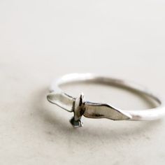 Bird ring, Sterling Silver, Seagull, stacking ring, Nature inspired jewelry Nature Inspired Clothes, Bird Ring, Inspired Clothes, Bird Rings, Handmade Sterling Silver Rings, Silver Jewelry Design, Nature Inspired Jewelry, Zirconia Earrings, Inspired Jewelry