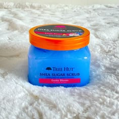 New Never Used Exotic Bloom Tree Hut 10oz Body Scrub Treehut Body Scrub, Tree Hut Body Scrub Vitamin C, Treehut Body Scrub Collection, Tree Hut Body Scrub Collection Aesthetic, Blue Lagoon Tree Hut Scrub, Cotton Candy Tree Hut Scrub, Discontinued Tree Hut Scrubs