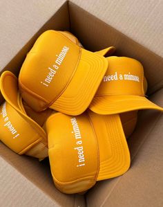 I Need a Mimosa Trucker Hat - Etsy Cheap Team-colored Trucker Hat For Fans, Trendy Trucker Hat, Trendy Yellow Snapback Hat, Yellow Curved Brim Baseball Cap For Summer, Casual Yellow Baseball Cap For Summer, Orange Snapback Baseball Cap For Summer, Orange Baseball Cap For Beach, Trendy Yellow Baseball Cap With Visor, Trendy Yellow Baseball Cap For Summer