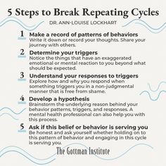 Gottman Institute, Self Help Skills, Understanding Emotions, Thought Patterns, Self Care Bullet Journal