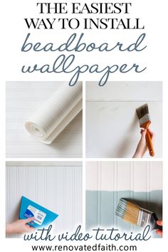 the best way to install beadboard wallpaper