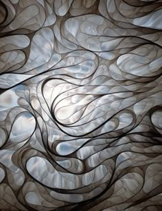 an abstract pattern made up of wavy lines