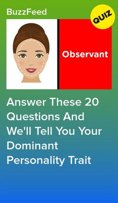 Answer These 20 Questions And We'll Tell You Your Dominant Personality Trait #quiz #quizzes #buzzfeed  #triviaquestionsandanswers #quizzesbuzzfeed #trivia #quizzesforfun #funquiz Personality Test Quiz, Personality Type Quiz, Quiz Buzzfeed, Test Quiz, Trivia Questions And Answers, 20 Questions, Buzzfeed Quizzes, Fun Quiz