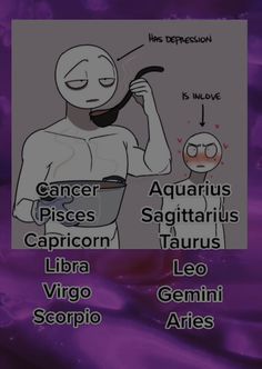 the zodiac sign for aquarius, capricorn, libra and virgo scorpio