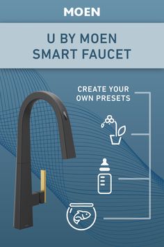 a faucet with instructions on how to use it