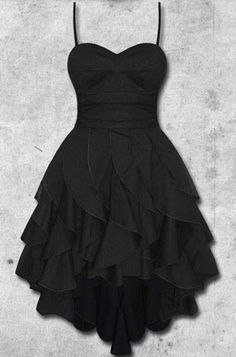 Layered Prom Dress, Strapless Casual Dress, Robes Vintage, Prom Dresses Sleeveless, Black Prom Dress, Chiffon Evening Dresses, Cute Prom Dresses, Backless Prom Dresses, Black Chiffon