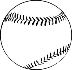 a black and white baseball ball on a white background