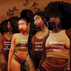 three black women with different bras and their names