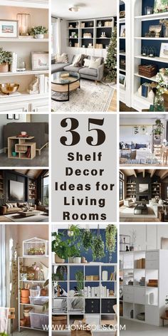 the top five shelf decor ideas for living rooms