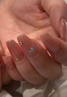 Nail Ring, Jelly Nails, Gem Nails, Clean Nails, Manicure Y Pedicure, Minimalist Nails, Fire Nails