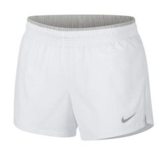 Nike Running Shorts Womens White Large Dri Fit Cool Mesh Brief Liner ***Stained*** See Images For Details Style: Aq5678 Drawcord On Elastic Waistband Standard Fit Interior Small Pocket Side Mesh Insets Allover Perforation For Breathability Built-In Briefs ****Please Measure Similar Item Before Purchase**** Sold As Pictured. Thanks For Looking! By Purchasing, Buyer Is Fully Aware Of The Item Condition As Described/Stated Above. Any Questions Regarding The Item, Please Message Us. Grey Nike Shorts, Athletic Shorts Women, Running 10k, Tempo Run, Nike Pro Spandex, Black And White Stars, Running Shorts Women, Nike Running Shorts, Shorts Womens