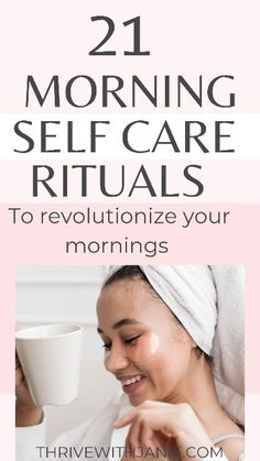 Transform Your Mornings with These 21 Energizing Self-Care Rituals! Start a morning routine that will tranform your mornings and your days. Enjoy vibrant wellness and start your day with a burst of positivity! Discover the secrets to a radiant morning routine! ✨ #SelfCare #HealthyMornings #MorningRituals" Morning Self Care Routine, Morning Self Care, Ways To Start Your Day, Routines Morning, Boss Mom, Boss Ladies, A Morning Routine, Routine Ideas, Morning Routines