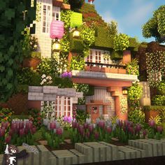 * 𝐂𝐡𝐞𝐫𝐫𝐲 𝐁𝐥𝐨𝐬𝐬𝐨𝐦 𝐇𝐨𝐛𝐛𝐢𝐭 𝐇𝐨𝐥𝐞* 🌸🌿 - as Admin Shop on my SMP! I was thinking on what to build as Admin Shop for the Server and as that Server already is featuring a lot of my builds I thought why not add this one as well? This time its inbetween flower beds, featuring modded Elements! Absolutely giving magical vibes! ↳ 𝑻𝒆𝒙𝒕𝒖𝒓𝒆 𝑷𝒂𝒄𝒌𝒔: · ᴍɪᴢᴜɴᴏꜱ16ᴄʀᴀꜰᴛ · ꜱᴜᴘᴀ ʟɪʟɪᴇꜱ⠀⠀⠀⠀⠀⠀⠀⠀⠀⠀⠀⠀⠀⠀⠀⠀⠀⠀⠀⠀⠀⠀🌸 · ᴀʟʟɪᴜᴍꜱ ᴛᴏ ʟᴀᴠᴇɴᴅᴇʀ⠀⠀⠀⠀⠀⠀⠀⠀⠀⠀⠀⠀⠀🌸⠀⠀⠀⠀🩷 · ꜱɴɪᴘᴘᴇʀʟʏ'ꜱ ᴄᴏᴛᴛᴀɢᴇᴄᴏʀᴇ ᴇxᴘᴇʀɪᴇɴᴄᴇ {ᴍᴏᴅᴘᴀᴄᴋ - ᴏɴ ᴄᴜʀꜱᴇꜰᴏʀɢᴇ} ⠀... Habitacion Aesthetic, Minecraft Cherry Blossom, Minecraft Tips, Hobbit Hole, Minecraft Architecture, Minecraft Building, Best Build, Texture Packs