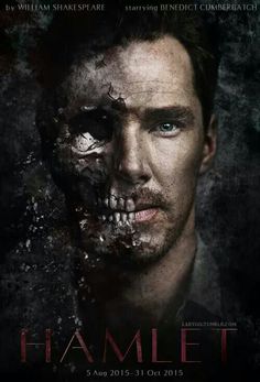 the poster for hamlet starring actor benedict baker