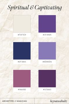 the color scheme for purple and white is shown in this graphic style, which includes different shades