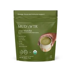 mud / wtrr powdered matcha in a pouch