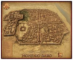 a map of the city of moheno dayo