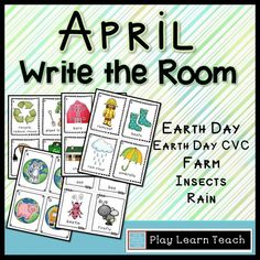 April Write the Room Bundle combines five of my Write the Room resources in a monthly thematic bundle with savings for you. Includes: •Earth Day Write the Room • Earth Day CVC Write the Room • Farm Write the Room * Insects Write the Room and Rain Write the Room. Language Arts Centers, Insect Activities, Weather Theme, Ela Writing, Elementary Writing, Language Art Activities