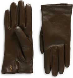 Saint Laurent Cassandre Logo Cashmere Lined Leather Gloves | Nordstrom Leather Gloves, Lambskin Leather, Dream Wardrobe, Saint Laurent, Gloves, Cashmere, Nordstrom, Wardrobe, ? Logo