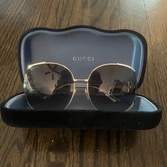 New Condition. No Scratches Or Markings On Lenses. Comes With Case And Carry Bag. Gucci Sunglasses, Gucci Accessories, Carry Bag, Carry On Bag, Sunglasses Accessories, Lenses, Women Accessories, Gucci, Sunglasses