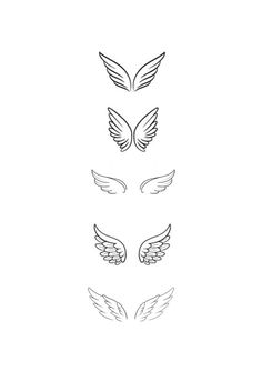 Memorial tattoos Religious tattoos Cross tattoos Angel tattoos Heart tattoos Infinity tattoos Zodiac Pretty Angel Wings Tattoo, Small Dainty Angel Wing Tattoo, Back Of Neck Angel Wing Tattoo, Simple Wing Tattoo Designs, Small Wing Tattoos For Women, Tiny Angel Wing Tattoo Simple, Simple Wing Design, Angel Wing Line Tattoo, Angel Tattoo Small Simple