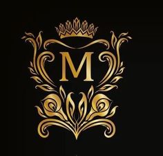 the letter m with a crown on it