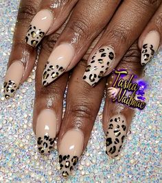 Khaki Leopard Nails, Dark Brown Leopard Nails, Coffin Leopard Nails, Black And Tan Cheetah Nails, Stiletto Leopard Nails, Nail Soak, Teal Nails, Almond Shape Nails