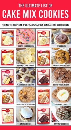 the ultimate list of cake mix cookies