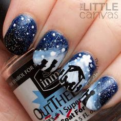 The Little Canvas: Merry Christmas! Nativity Nail Art Christmas Nails Christian, Church Nails, God Nails, Christian Nail Art, Christian Nails