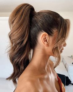 Wedding Ponytail, Fake Hair, Hair Ponytail Styles, Ponytail Styles, Easy Hairstyles For Long Hair