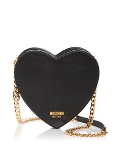 Moschino Heart Shape Leather Shoulder Bag Chic Heart-shaped Leather Bag, Heart-shaped Leather Shoulder Bag, Leather Heart-shaped Bag With Detachable Strap, Elegant Heart-shaped Leather Bag, Luxury Bags For Valentine's Day, Luxury Heart-shaped Leather Bag, Designer Heart-shaped Leather Bag, Elegant Leather Heart-shaped Bag, Chic Leather Bag For Valentine's Day