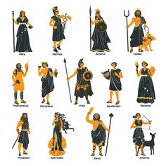 an image of ancient greek gods and goddesss