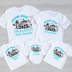 These funny cruise shirts are perfect for family cruises or girls trip cruises. They are sure to be conversation starters and add another fun element to your group cruise. **THIS IS FOR A WHITE SHIRT AND/OR WHITE TANK TOP. IF YOU WOULD LIKE A DIFFERENT COLOR, PLEASE MESSAGE US** When ordering Select the size shirt that you'd like and the most likely to message. Add it to your cart. Repeat for each shirt you order. Content + Care -Machine wash cold and tumble dry low Size + Fit -True To Size Fit (American Uni-Sex Sizes for T-Shirts) -Available in baby 3month-18 months, toddler 2t-5t, youth small-XL, and adult sizes small, medium, large, x-large, 2x-large, and 3x-large Processing + Shipping Your order will ship out in 2-5 days. Please allow 1-2 days for processing. Most orders are delivered Cruise Shirts Ideas Group Family, Vacation Tshirt Ideas, Funny Cruise Shirts, Cruise Shirts Funny, Birthday Cruise Shirt, Matching Cruise Shirts, Friend Trip, 2023 Funny, Group Cruise